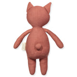 Doudou bébé pour idée cadeaux de naissance original - Fabelab - Doudou Peluche en Coton Bio Renard Bordeaux en coton bio - Photo 3