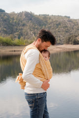 Echarpe de Portage Néobulle Jacquard Nomade Ocre