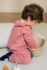 Ensemble bébé pour idée cadeaux de naissance original - Risu Risu - Ensemble Corolle Rose Foncé en coton bio - Photo 3