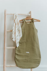 Gigoteuse bébé pour idée cadeaux de naissance original - Paulin - Gigoteuse Ajustable Garance Kaki en coton bio - Photo 2