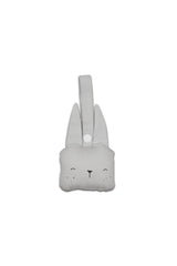 Hochet à Suspendre bébé pour cadeau de naissance original - Fabelab - Hochet à Suspendre en Coton Bio Lapin Gris en coton bio - Photo 1