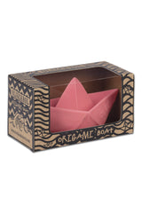 Jouet de Bain Bébé en Coton Bio - Oli & Carol - Jouet de Bain Bâteau Origami Rose- Photo 5