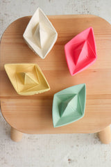 Jouet de Bain Bébé en Coton Bio - Oli & Carol - Jouet de Bain Bâteau Origami Rose - Photo 9