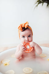 Jouet de Dentition Bébé en Coton Bio - Oli & Carol - Jouet de Dentition Clementino l'Orange - Photo 2