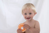 Jouet de Dentition Bébé en Coton Bio - Oli & Carol - Jouet de Dentition Clementino l'Orange - Photo 3