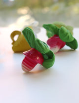 Jouet de Dentition bébé pour idée cadeaux de naissance original - Oli & Carol - Jouet de Dentition Ramonita le Radis en coton bio - Photo 2