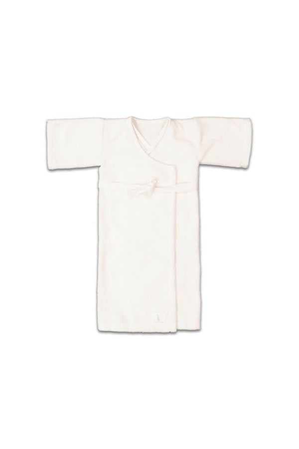 Kimono de Naissance bébé pour cadeau de naissance original - Joey Paris - Kimono de Naissance Blanc en coton bio - Photo 1