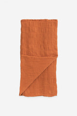 Lange bébé pour idée cadeaux de naissance original - Play Up - Lange en Mousseline Orange en coton bio - Photo 2