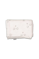 Lange bébé pour cadeau de naissance original - Joey Paris - Lange Mousseline Imprimé Museau Blanc en coton bio - Photo 1