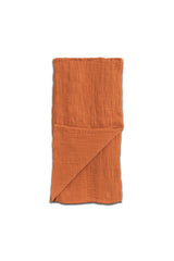 Lange bébé pour cadeau de naissance original - Play Up - Lange en Mousseline Orange en coton bio - Photo 1