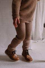 Legging Bébé en Coton Bio - Studio Bohème - Legging Grove Beige Tesero Marron - Photo 2