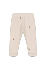 Legging bébé pour cadeau de naissance original - Studio Bohème - Legging Rom Pom Artichauts Ecru en coton bio - Photo 1