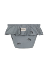 Culotte de Maillot de Bain Mimi Poisson Boule Bleu Gris