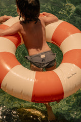 Culotte de Maillot de Bain Mimi Poisson Boule Bleu Gris