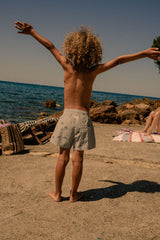 Short de Bain Chico Poisson Boule Bleu Gris