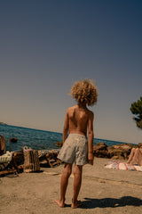 Short de Bain Chico Poisson Boule Bleu Gris