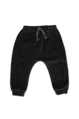 Pantalon bébé pour cadeau de naissance original - Buho - Pantalon en Velours Gris Anthracite en coton bio - Photo 1