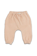 Pantalon bébé pour idée cadeaux de naissance original - Buho - Pantalon en Velours Côtelé Beige en coton bio - Photo 2