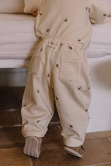 Pantalon bébé pour idée cadeaux de naissance original - Studio Bohème - Pantalon Carrot Artichauts Ecru en coton bio - Photo 3