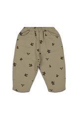 Pantalon bébé pour cadeau de naissance original - Studio Bohème - Pantalon Carrot Prunes Kaki en coton bio - Photo 1