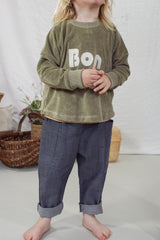 Pantalon bébé pour idée cadeaux de naissance original - Minabulle - Pantalon Anatole Jeans en coton bio - Photo 4