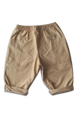 Pantalon bébé pour cadeau de naissance original - Minabulle - Pantalon Anatole Latte en coton bio - Photo 1