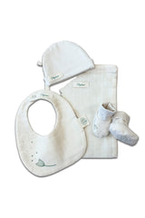 Pochon de Naissance bébé pour cadeau de naissance original - Pitigaïa - Pochon de Naissance en Coton Bio Blanc en coton bio - Photo 1