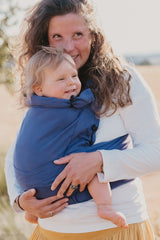 Babytrage aus Bio-Baumwolle Néobulle Evolu'bulle Tintenblau