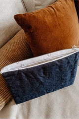 Protège Carnet de Santé avec Pochette Bleu