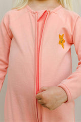 Pyjama bébé pour idée cadeaux de naissance original - Comète Paris - Pyjama Carambole Rose Corail en coton bio - Photo 2