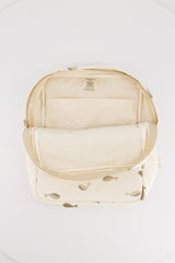 Sac à Dos Imprimé Baleineaux Ecru