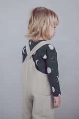 Salopette bébé pour idée cadeaux de naissance original - Minabulle - Salopette Armel en Velours Côtelé Beige Clair en coton bio - Photo 4