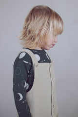 Salopette bébé pour idée cadeaux de naissance original - Minabulle - Salopette Armel en Velours Côtelé Beige Clair en coton bio - Photo 5