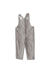 Salopette bébé pour cadeau de naissance original - Minabulle - Salopette Armel en Velours Côtelé Beige Clair en coton bio - Photo 1