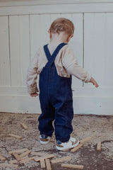 Salopette Bébé en Coton Bio -  Minabulle  -  Salopette Bébé en Coton Bio Armel Jeans - Photo 4