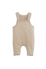 Salopette bébé pour cadeau de naissance original - Play Up - Salopette en Jersey Botany Beige en coton bio - Photo 1