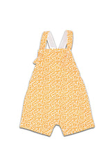 Salopette bébé pour cadeau de naissance original - Yazah - Salopette PinkLake Orange en coton bio - Photo 1