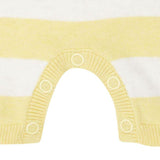 Salopette bébé pour idée cadeaux de naissance original - Sense Organics - Salopette Luca Rayures Jaunes en coton bio - Photo 3