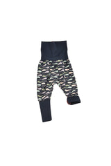 Sarouel bébé pour idée cadeaux de naissance original - Little Woude - Sarouel Evolutif Baleines Bleu Nuit en coton bio - Photo 3