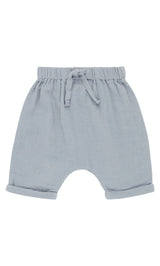 Short bébé pour idée cadeaux de naissance original - Sense Organics - Short Charlie Bleu Gris en coton bio - Photo 2