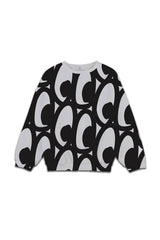 Sweat bébé pour cadeau de naissance original - Upé - Sweat Lulu Bandit Grands Yeux en coton bio - Photo 1