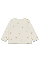 Sweat bébé pour cadeau de naissance original - Studio Bohème - Sweat-Shirt Noé Imprimé Bananes Ecru en coton bio - Photo 1