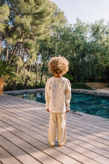 Sweat bébé pour idée cadeaux de naissance original - Studio Bohème - Sweat-Shirt Noé Imprimé Bananes Ecru en coton bio - Photo 3