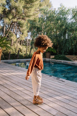 Sweat bébé pour idée cadeaux de naissance original - Studio Bohème - Sweat Shirt Pimpi Caramel en coton bio - Photo 5