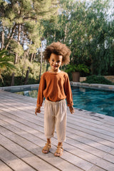 Sweat bébé pour idée cadeaux de naissance original - Studio Bohème - Sweat Shirt Pimpi Caramel en coton bio - Photo 6