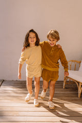 Sweat bébé pour idée cadeaux de naissance original - Studio Bohème - Sweat-Shirt Pimpi Beige en coton bio - Photo 5