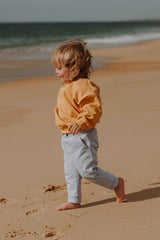 Sweat bébé pour idée cadeaux de naissance original - Upé - Sweat Lulu Moutarde en coton bio - Photo 3