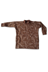 Robe-Sweat Bébé en Coton Bio - Minabulle - Robe-Sweat Juno Imprimé Branches- Photo 1