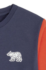 Sweat bébé pour idée cadeaux de naissance original - Sense Organics - Sweat-shirt Dongo Bleu Marine en coton bio - Photo 3