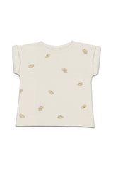 T-Shirt MC bébé pour cadeau de naissance original - Studio Bohème - T-Shirt Bama Imprimé Bananes Ecru en coton bio - Photo 1